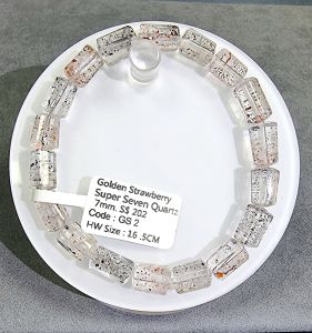 Golden Strawberry Super Seven Crystal Bracelet High Grade 超七金草莓透体高货