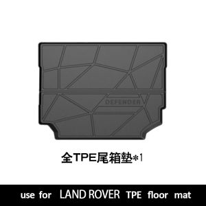 Waterproof TPE Rubber Car Mat for Land Rover Defender 110 130 90 Semi Wrap Boot Mat Custom Fit Comfortable Seat Cover Accessories