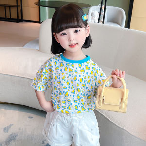 Sweet and Loose Printed Leopard Summer New T-shirt