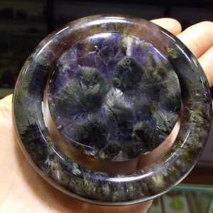 Pure Natural Aurora 23 Ultra Seven Crystal Feather Gemstone Bracelet Set [Inner Diameter: 59mm] Contains Blue Gemstone Yellow Glitter Titanium Crystal Mica Sheets and other mineral elements 🌿 With extremely powerful energy and stunning starlight