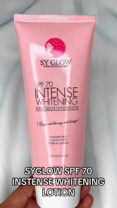SY GLOW Intense Whitening Lotion SPF 70 | Alpha Arbutin Glutathione Sun Protection Fast Whitening