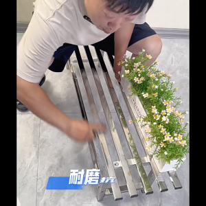 SiamHome Extra-Thick Stainless Steel Flower Rack 2/3/4-Tier Stand Balcony Outdoor Garden Plants Shed Storage Display Rack Rak Bunga Stainless Steel 不锈钢花架
