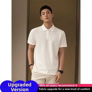 ZHUOCAN | White Shoulder Fit Polo Shirt