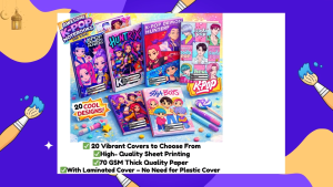 KPOP Demon Hunters A5 School Notebook Huntrix Saja Boys for Kids Girls | Waterproof Laminated Cover
