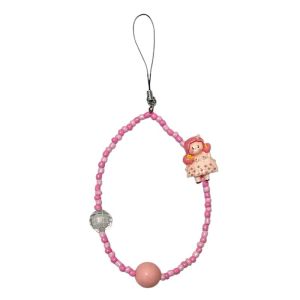 Phonestrap Karakter Lady Doll Tali Gantungan HP Boneka Lucu Beads Manik Warna Warni Colorful Phone Strap Lanyard Dolly Girl Handmade Fashion