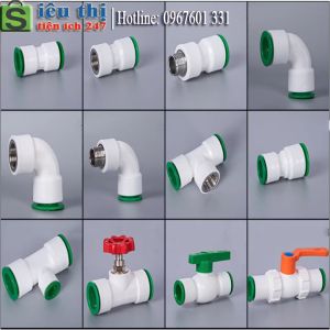 Tổng Hợp Các Loại Tê Nối Nhanh Không Cần Hàn Nhiệt Ống PPR HDPE Tháo Nắp Dễ Dàng