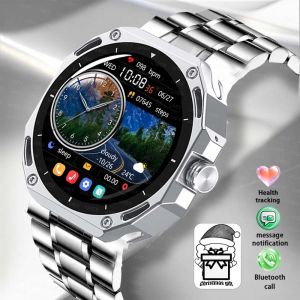 Men Business Smart Watch Watch 1.53 HD Always On Display Bluetooth Call Custom Photo 3D UI Women Christmas Gift Watches Outdoors