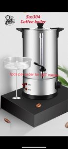 304 stainless steel electric coffee boiler tea boiler water heater double insulation jug commercial