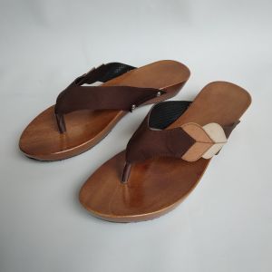 SANDAL FLAT WANITA / KELOM GEULIS PENDEK JEPIT DAUN
