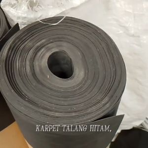 Karpet Talang Hitam 55cm Polos