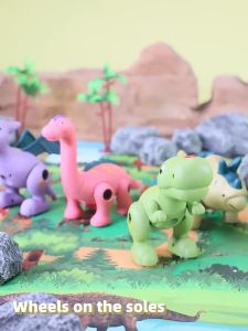 4 in 1 Dinosaur Assembly Disassembly DIY Creative Toys Free Screwdriver Learning Toys