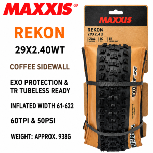 Maxxis | MAXXIS Tubeless REKON RACE EXO TR(M355RU) FOLDABLE TIRE OF BICYCLE MTB Mountain Bikes 29x2.25/2.35 Tubeless Tire 29 Bicycle Tyre