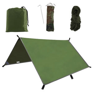3x3m กันสาดกันน้ํา Sun Shelter เต็นท์ Tarp สําหรับ Beach Shade Outdoor Camping Hammock Rain Fly Ultralight UV สวนกันสาด Canopy