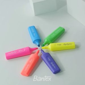 Bantex Highlighter Warna Fluorescent BG3501: Alat Tulis Warna Cerah
