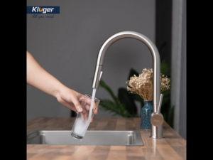 Vòi rửa bát Kluger Rene Series KLF0008SS KLF0008SC đầu vòi kéo rút thiết kế hiện đại