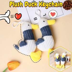 16CM Cute Doll Kids Stuffed Toy Backpack Pendant Cartoon Duck Gift for Boys and Girls
