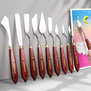 Borrence 1/3/5/7pcs/Set Stainless Steel Oil Painting Knife Artist Spatula Art Tools Stationery Supplies Painting Drawing Kit