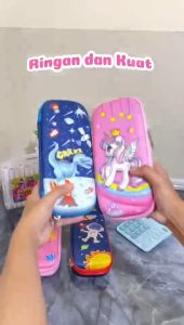 Kotak Pensil Viral 3D Timbul Karakter - Perlengkapan Sekolah Anak Tempat Pensil