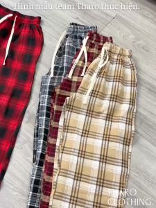 Quần Ống Rộng Culottes Sọc Caro - Tharo Clothing [QUAN0037]