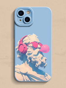 Creative Personalized Silicone Phone Case for  14 pro Max 13 12 11 New XR Mini Liquid Foamy Uncle 15 Soft Simple 7 8 plus