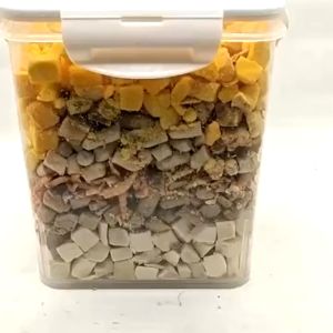 8 in 1 ฟรีซดรายแมว ขนมสุนัข อกไก่ฟรีซดราย 100% ของว่างแมวถังครอบคร  ดีต่อสุขภาพ บำรุงขน ขนมแมวไม่เค็ม