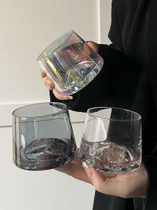 Japanese Style Glass Cup Fujisan View Whiskey Foreign Liquor Ashtray Colorful Home Use Water Cup High End Feeling Cup