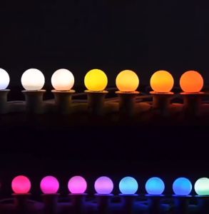 ไฟแต่งร้าน ไฟหลากสี หลอดไฟ LED 3W หลอดไฟปิงปอง ไฟประดับตกแต่ง ไฟงานเทศกาล ไฟจัดงานปีใหม่ ไฟงานวัด ผ่านมาตรฐาน มอก. ขั้วE27 รุ่น MR-3W