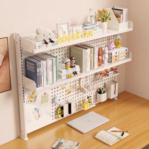 LIWAN | Multi-level Desk Organizer Shelf With Pegboard