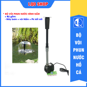 Đài phun nước hình Nấm 25w - Trang trí hồ cá hồ non bộ