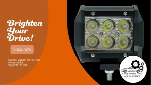 CPA C18W 6LED LAMP SQUARE WHITE OR YELLOW 9-36V