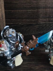 3D MOC Model Retro Grey Knight Terminator Space Marine Black Templar Medieval Knight Figure Desk Ornament Graduation Gift