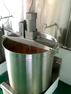 Stir Frying Machine Food Mixer Sauce Sambal Paste Pes Bean Paste Chili Sauce Mixer Mesin Pengacau Masak 自动炒料机