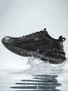 Warrior | Black Breathable Summer Mens Running Shoes Soft Bottom