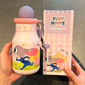 Disney | Crazy Animal City Leopard Officer Insulated Cup Female and Couple Friendly Office Gift