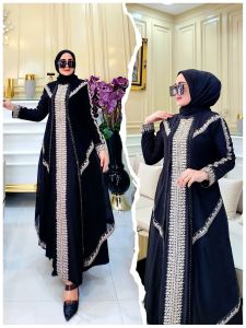 Abaya Maudy//COD//Promo(COD)//Gamis Arabian Arab Ratu//Gamis Abaya dewasa series hitam Termurah//Yunita Lestari Fashion//