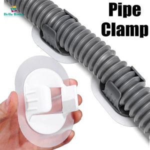 3/1Pcs Washing Machine Drain Pipe Holder Self Adhesive Pipe Retainer 30-38mm Water Tube Storage Clip Bathroom Hose Fixed Clamp