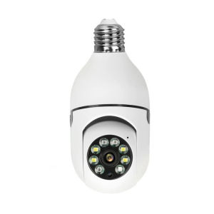 [Malaysian stock] HD Night Vision Home Wireless WiFi Surveillance 360 Degree Rotating Bulb Camera