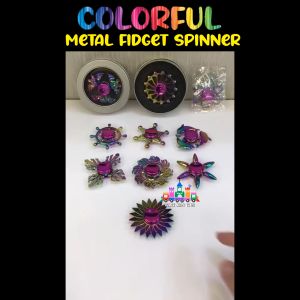 Colorful Metal Fidget Spinner Spinning Top Hand Toy Kids Gift Release stress