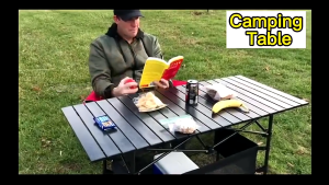 Portable Aluminum Alloy Outdoor Folding Table for Picnic and Camping with Durable Foldable Design and Sturdy Construction