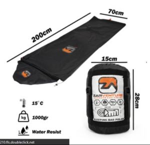 sb sleeping bag kantong tidur inner polar bulu zarventure
