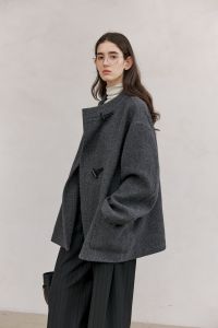 epoque de rueen | Lapel Alpaca Wool Blend Long/Short Coat Women Winter Autumn