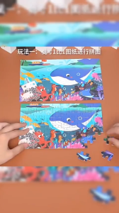 [CHỌN NHIỀU MẪU] Đồ chơi ghép hình 100 mảnh - Hộp thiếc cho bé tập làm quen với các con số từ 1-100 phát triển tư duy