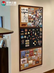 brandland | Vintage Magnetic Cork Board Retro Chalkboard Display Board
