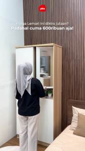 Pira Metropolis OX - Aruna AVA WDD 2 Lemari Pakaian 3 Pintu dengan Kaca Rias