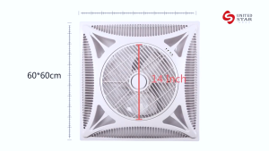 Embedded Ceiling Fan Heavy Duty Inverter Air Circulation Fan With Remote Control Ideal For Home Living Room Office School