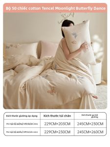 DOHIA | Bộ Đồ Chăn Ga Gối 4 Món Tencel Sang Trọng