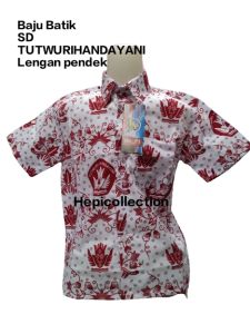 HEPI Baju Batik SD TUTWURIHANDAYANI Lengan Pendek