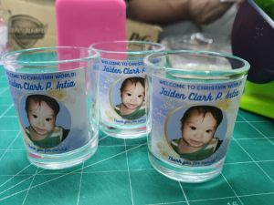 Shot glass 40 pcs for Souvenir Giveaway Token with Holder or Plastic and Ribbon All Occasions Affordable Customized Personalized