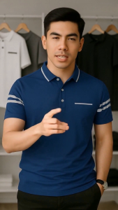 Terlaris Kaos Kerah Daun Pria Saku Garis Pendek / Polo Shirt Pria Premium / Kaos Polo Pria Dewasa Distro Keren Putih