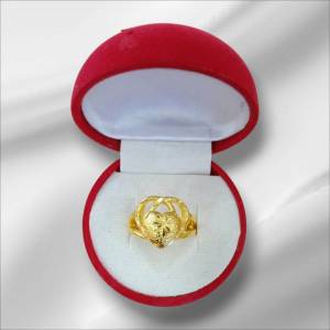 แหวน แหวนทองหุ้ม ลายหัวใจ